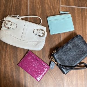 Coach wristlet and card holder